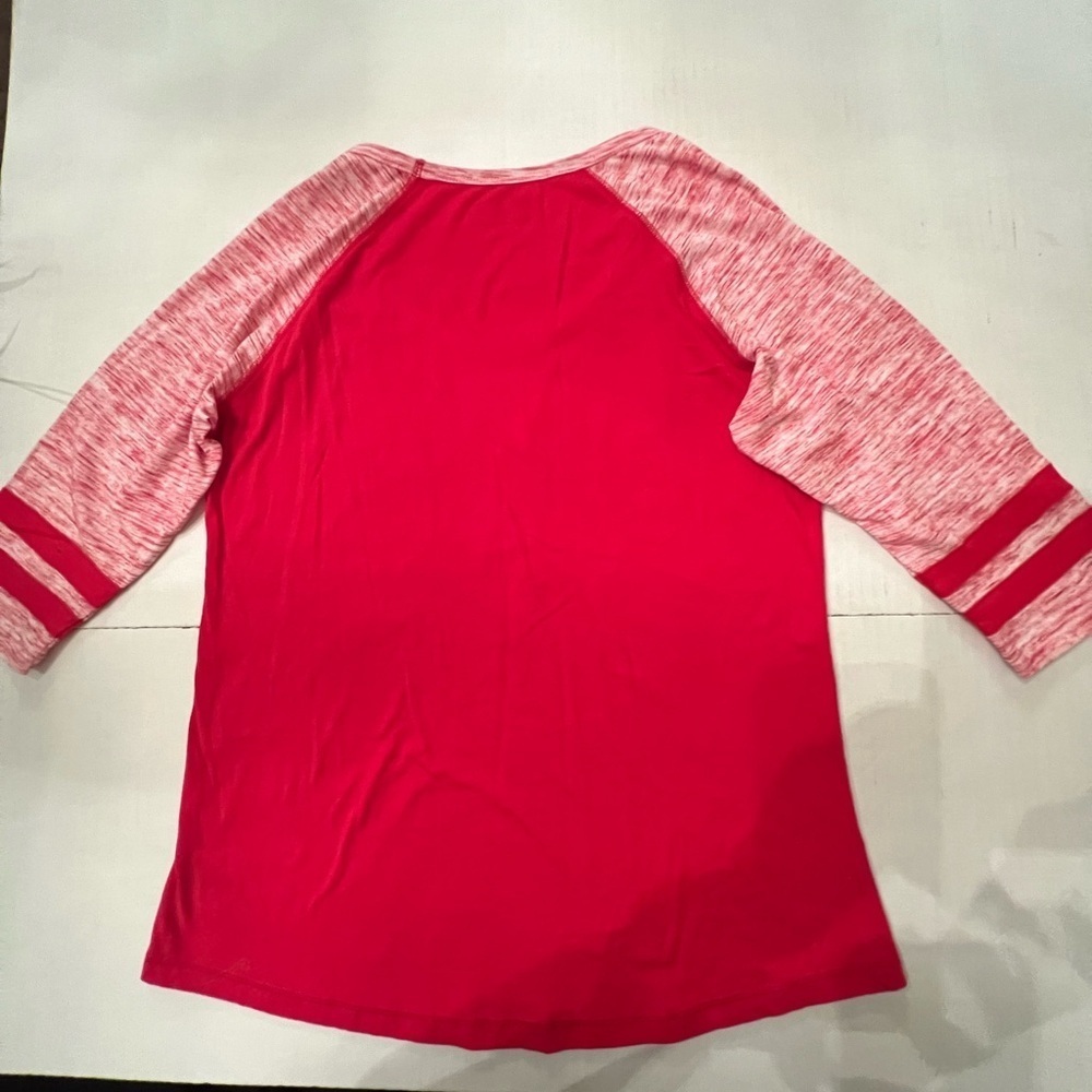 ATLANTA FALCONS WOMEN’S CASUAL SCOOP NECK 3/4 LENGTH SLEEVES TOP SIZE LARGE - Picture 4 of 7